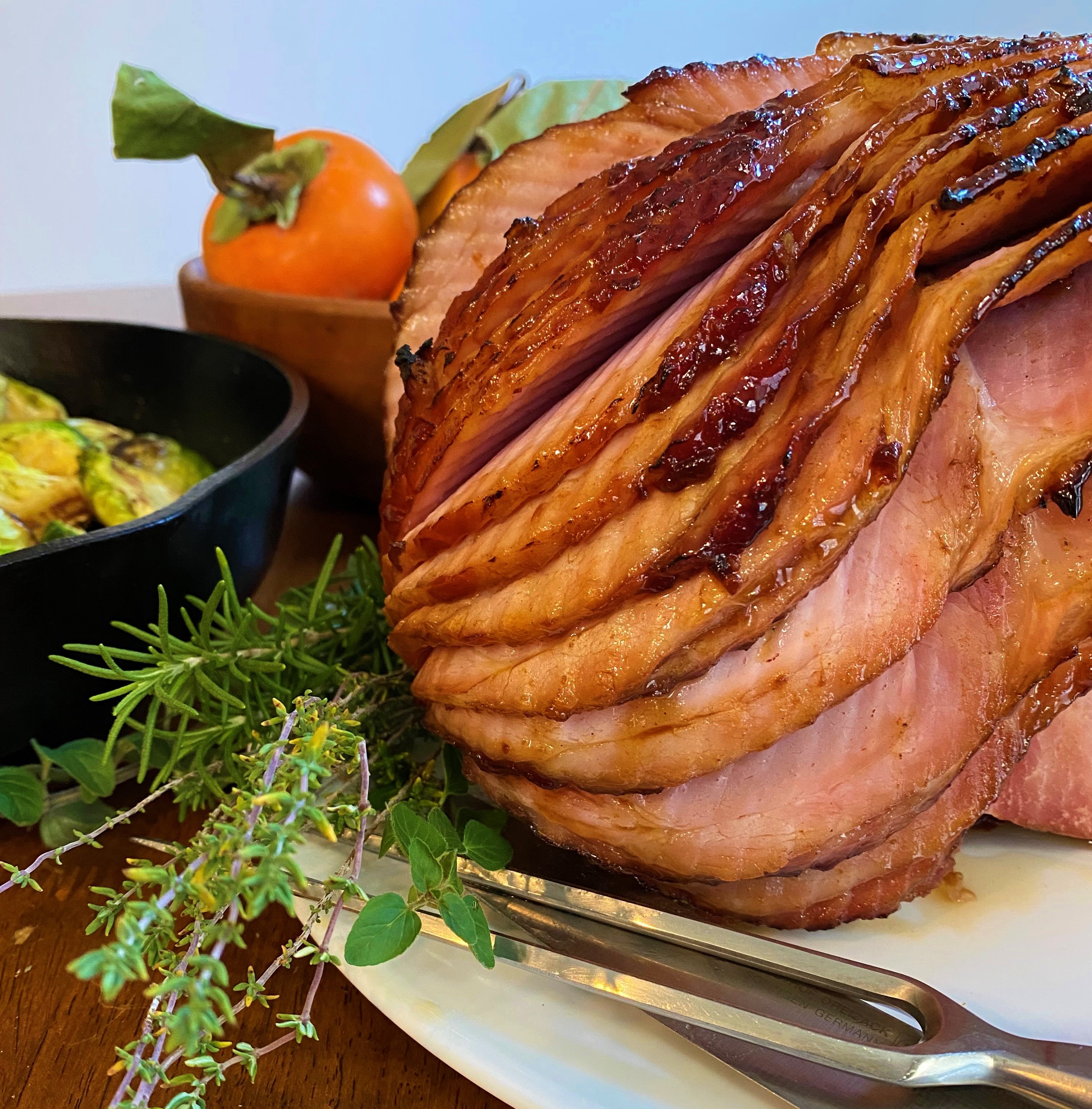 Baked Ham with Honey Chipotle Glaze